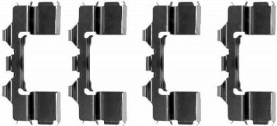 HELLA 8dz355202301 -  Комплектующие, колодки дискового тормоза