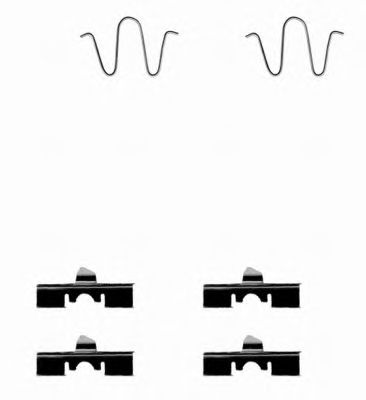 HELLA 8dz355202471 -  Комплектующие, колодки дискового тормоза