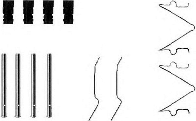 HELLA 8dz355202481 -  Комплектующие, колодки дискового тормоза
