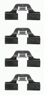 HELLA 8dz355202621 -  Комплектующие, колодки дискового тормоза