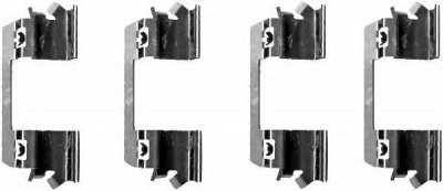 HELLA 8dz355202731 -  Комплектующие, колодки дискового тормоза