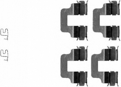 HELLA 8dz355202781 -  Комплектующие, колодки дискового тормоза