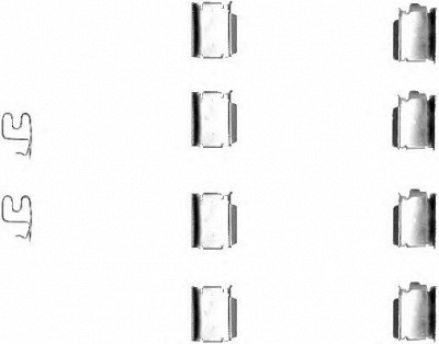 HELLA 8dz355202791 -  Комплектующие, колодки дискового тормоза