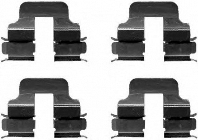 HELLA 8dz355202801 -  Комплектующие, колодки дискового тормоза