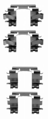 HELLA 8dz355202831 -  Комплектующие, колодки дискового тормоза