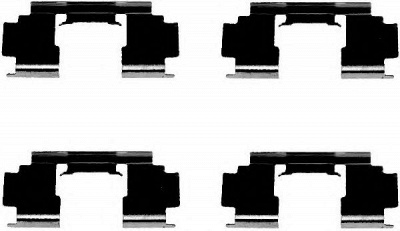 HELLA 8dz355202991 -  Комплектующие, колодки дискового тормоза