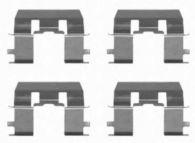 HELLA 8dz355203021 -  Комплектующие, колодки дискового тормоза
