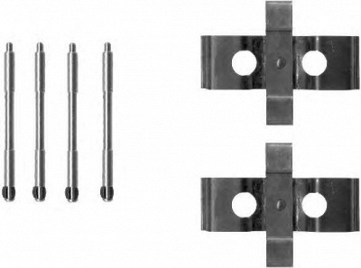 HELLA 8dz355203051 -  Комплектующие, колодки дискового тормоза
