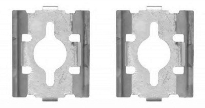 HELLA 8dz355203071 -  Комплектующие, колодки дискового тормоза