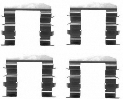 HELLA 8dz355203261 -  Комплектующие, колодки дискового тормоза