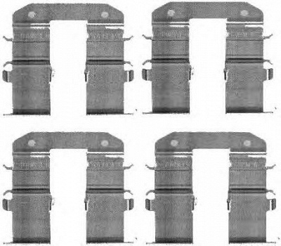 HELLA 8dz355203351 -  Комплектующие, колодки дискового тормоза