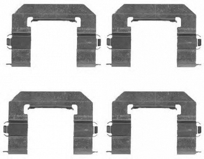 HELLA 8dz355203391 -  Комплектующие, колодки дискового тормоза