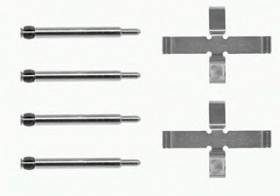 HELLA 8dz355203461 -  Комплектующие, колодки дискового тормоза