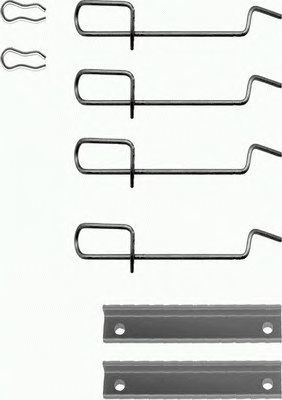 HELLA 8dz355203471 -  Комплектующие, колодки дискового тормоза