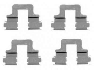 HELLA 8dz355203551 -  Комплектующие, колодки дискового тормоза