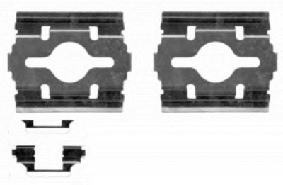 HELLA 8dz355203581 -  Комплектующие, колодки дискового тормоза