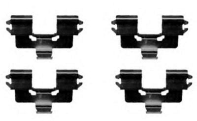 HELLA 8dz355203711 -  Комплектующие, колодки дискового тормоза