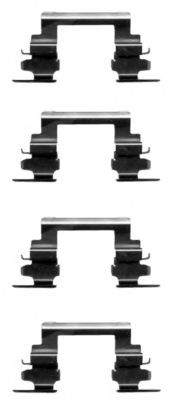 HELLA 8dz355203721 -  Комплектующие, колодки дискового тормоза