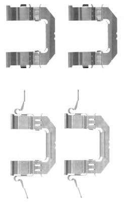 HELLA 8dz355203741 -  Комплектующие, колодки дискового тормоза