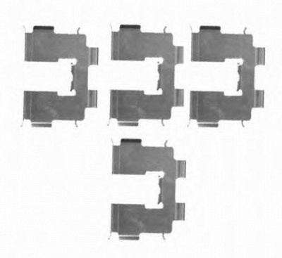 HELLA 8dz355203941 -  Комплектующие, колодки дискового тормоза