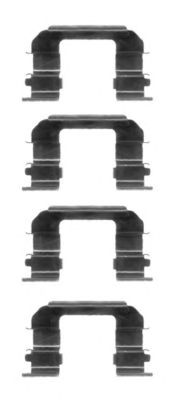 HELLA 8dz355203951 -  Комплектующие, колодки дискового тормоза