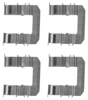 HELLA 8dz355203991 -  Комплектующие, колодки дискового тормоза