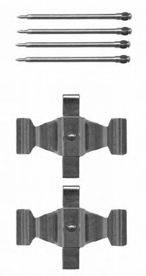 HELLA 8dz355204041 -  Комплектующие, колодки дискового тормоза