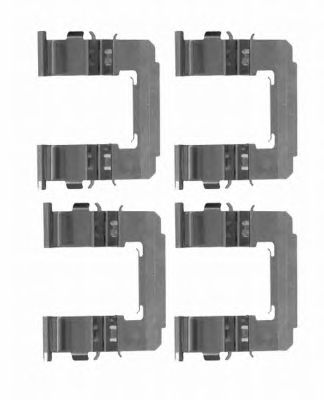 HELLA 8dz355204161 -  Комплектующие, колодки дискового тормоза