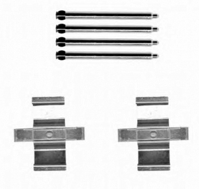 HELLA 8dz355204211 -  Комплектующие, колодки дискового тормоза