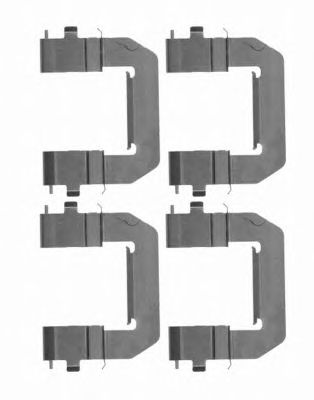 HELLA 8dz355204221 -  Комплектующие, колодки дискового тормоза