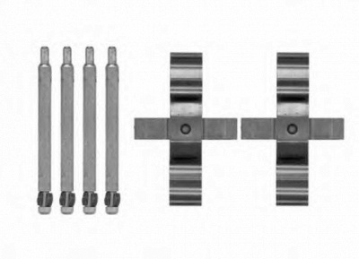HELLA 8dz355204261 -  Комплектующие, колодки дискового тормоза