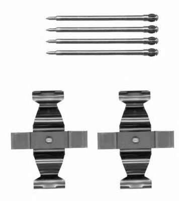 HELLA 8dz355204301 -  Комплектующие, колодки дискового тормоза
