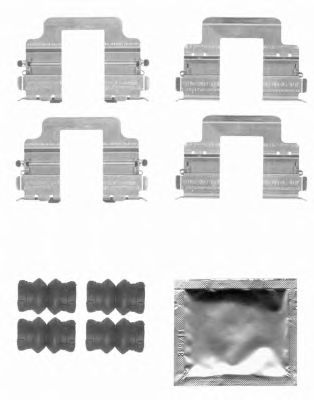 HELLA 8dz355204381 -  Комплектующие, колодки дискового тормоза
