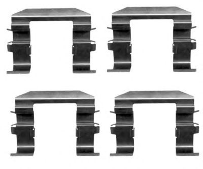 HELLA 8dz355204491 -  Комплектующие, колодки дискового тормоза
