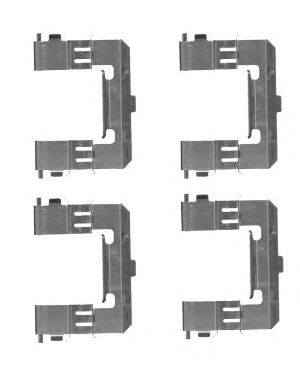 HELLA 8dz355204571 -  Комплектующие, колодки дискового тормоза