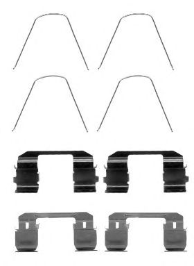 HELLA 8dz355204641 -  Комплектующие, колодки дискового тормоза
