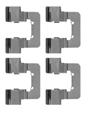 HELLA 8dz355204741 -  Комплектующие, колодки дискового тормоза