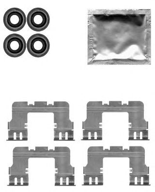 HELLA 8dz355204771 -  Комплектующие, колодки дискового тормоза
