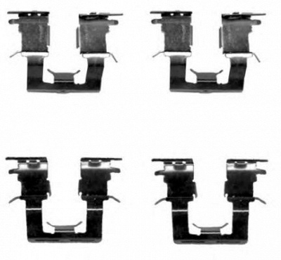 HELLA 8dz355204921 -  Комплектующие, колодки дискового тормоза