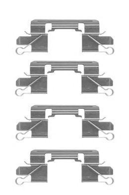 HELLA 8dz355204941 -  Комплектующие, колодки дискового тормоза