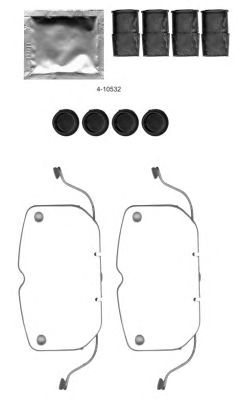 HELLA 8dz355205071 -  комплект принадлежностей, тормозной суппорт