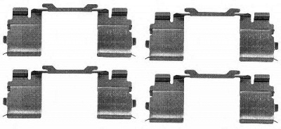 HELLA 8dz355205121 -  Комплектующие, колодки дискового тормоза
