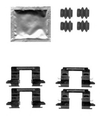 HELLA 8dz355205201 -  Комплектующие, колодки дискового тормоза