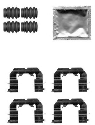 HELLA 8dz355205231 -  Комплектующие, колодки дискового тормоза