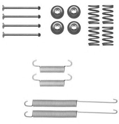 HELLA 8dz355205411 -  Комплектующие, тормозная колодка