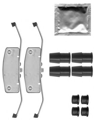 HELLA 8dz355205421 -  комплект принадлежностей, тормозной суппорт