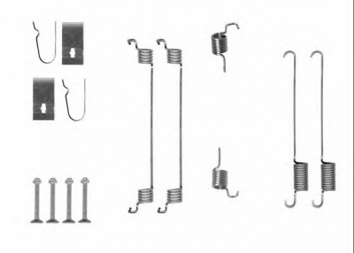 HELLA 8dz355205811 -  Комплектующие, тормозная колодка