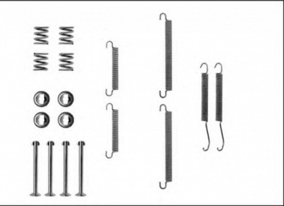 HELLA 8dz355205891 -  Комплектующие, тормозная колодка