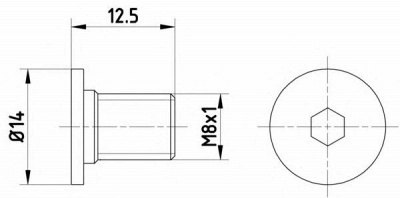 HELLA 8dz355209021 -  Болт, диск тормозного механизма