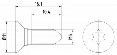 HELLA 8dz355209081 -  Болт, диск тормозного механизма
